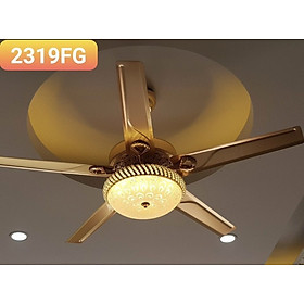 Mua Quạt trần có đèn trao đèn bằng thủy tinh trang trí cho phòng khách  với phong khách cổ điển và hiện đại kết hợp