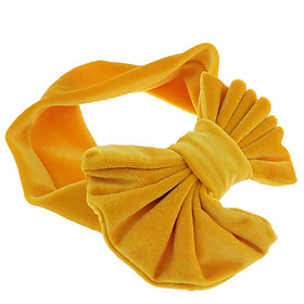 Lovely Soft Pleuche Elastic Bowknot Hair Band Headband For Baby Toddler Clothing Dress Up Accessories