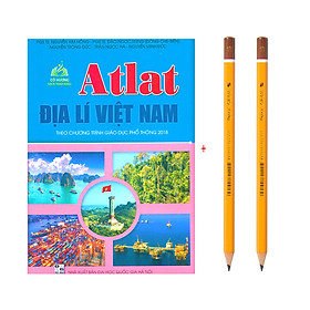 Hình ảnh Sách - Atlat Địa Lí Việt Nam ( theo chương trình giáo dục phổ thông 2018 bán kèm 2 bút chì thiên long 2b )