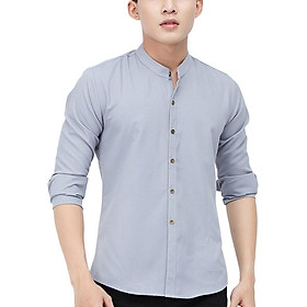 Áo Sơ Mi Nam Cổ Tàu Dài Tay KOJIBA