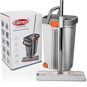 Mua Bộ cây lau nhà tự vắt thông minh KITIMOP PRO MAX chổi lau nhà 360 độ lau sàn làm sạch  3 bông lau