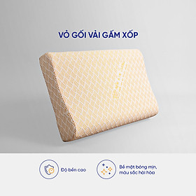 Gối Cao Su Kim Cương Lượn Sóng 39x59x10cm ( 100% cao su thiên nhiên)