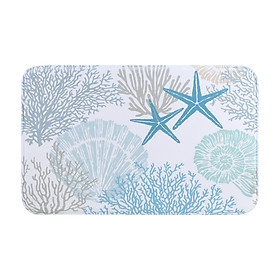 Mua Thảm Nhà Tắm Polyester COLONIAL Màu Xanh Dương Nhạt|Index Living Mall| Nội Thất Thái Lan