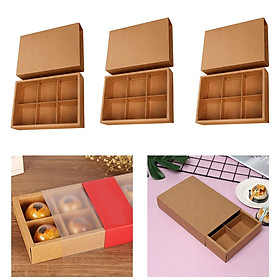 3 Pieces Craft Cake Boxes for Party Favor Decoration Family Cookie