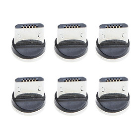 6pcs Magnetic Adapter Charger Tip Micro USB Connector for Android Phones