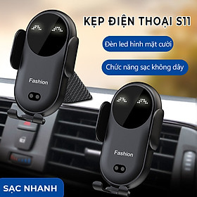 Mua Kẹp điện thoại S11 tự động có chức năng sạc  thiết kế thời trang - D1569