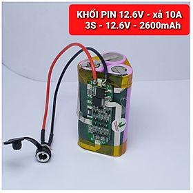 Mua KHỐI PIN TAM GIÁC 3S 12V 2600mah XẢ 10A