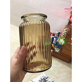 Mua LỌ HOA THỦY TINH MÀU PHỔ PHÁCH - BÌNH HOA THỦY TINH PHONG CÁCH VINTAGE CHÂU ÂU