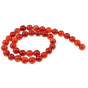Red Striped Agate Gemstone Round Loose Bead Quartz for Jewelry Making