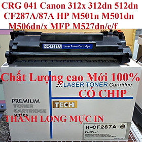 Mua Hộp mực 87A Có Chip HP M501n M501dn M506dn/x MFP M527dn/c/f  CF287A Mực in CRG 041 Canon 312x 312dn 512dn