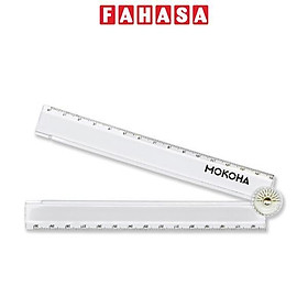 Thước Kẻ Gập Gọn Trong Suốt 30 cm - Mokoha M-FR001