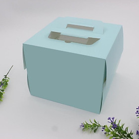 Hộp Bánh kem 25cm trong suốt bên hông, có kèm đế trắng cứng cáp