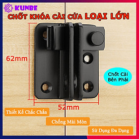 Mua Chốt Khóa Cài Cửa Loại Lớn Có Lỗ Cài KUNBE Gài Cây Gạt Dày Dặn Chắc Chắn An Toàn Cao Cấp Tiện Dụng