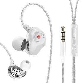 Mua Tai nghe điện thoại Hifi D6 Thiết kế 2 đường tiếng có mic