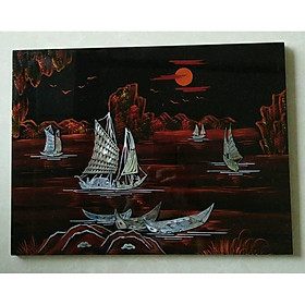 Mua Tranh sơn mài cao cấp khảm cừ 30x40