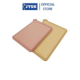 Mua Bộ 2 thớt | JYSK Nilsson | hồng/vàng | R22xD30cm