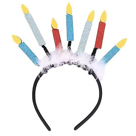 3x Creative Candle Headband Costume Headband Party Headband Headdress for