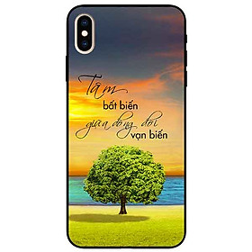 Ốp lưng in cho Iphone Xs Max Mẫu Tâm Bất Biến
