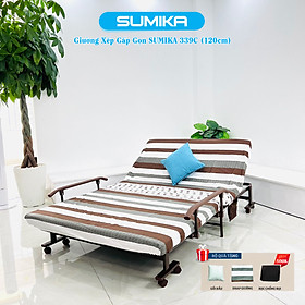 Mua Giường xếp gọn cao cấp SUMIKA 339C  chiều rộng 120cm  khung thép  có bánh xe di chuyển