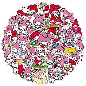 Sticker dán cao cấp con thỏ dễ thương Melody Cực COOL ms#196