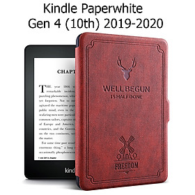 Bao Da Cover Dành Cho Máy Đọc Sách Kindle Paperwhite Gen 4 (10th) Tuần Lộc