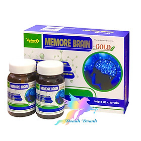 Bổ não MEMORE BRAIN GOLD- Hộp 2 lọ x 30 viên- Hoạt huyết