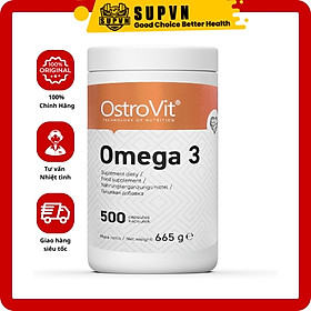 OstroVit Omega 3 (500 viên) - Hỗ Trợ Sức Khỏe Tim, Não Bộ và Mạch Máu