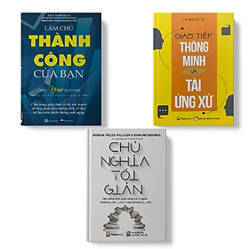 Sách PANDABOOKS combo 3 cuốn Giao tiếp thông minh và tài ứng xử +Chủ Nghĩa tối giản+Làm chủ thành công của bạn