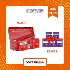 Trà Đen Với Nhân Sâm Trắng Thượng Hạng COFFEECELL (30 gói x 2g) - Nguyên Chất Đậm Đặc, Vị Chát Đặc Trưng - Hàng Chính Hãng