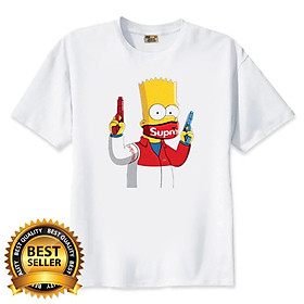 Áo thun teen in hình Simpson - Form rộng BIGSIZE AZ F2044