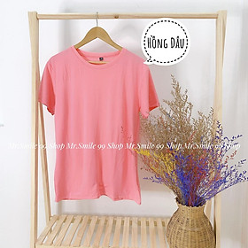 Áo thun trơn màu basic unisex nam nữ chất vải đẹp, áo phông trơn mr smile 99 shop