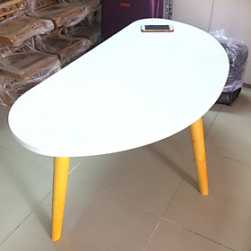 Mua Bàn trà  bàn sofa hột xoài trắng 100x50x45  bàn cafe phòng khách  bàn coffee  bàn gỗ cà phê