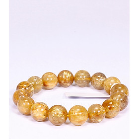 Vòng tay đá thạch anh tóc vàng AAA mệnh thủy, kim - Ngọc Quý Gemstones