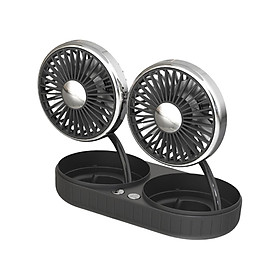 Car Cooling Fan Double Head Durable Devices Car Fan for Vehicles RV SUV