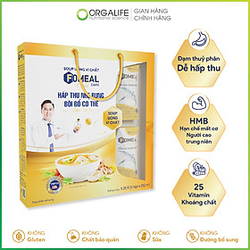 Hộp quà tặng cao cấp Súp uống vi chất Fomeal Care Gold Yến Sào Thiên Nhiên hấp thu nhẹ bụng, bổ sung HMB - bồi bổ sức khỏe