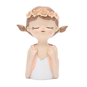 Female Head Flower Pot Cute Portrait Succulent Bonsai Planter