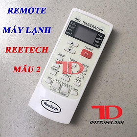 Remote máy lạnh, điều khiển dành cho máy lạnh Reetech đời mới DK49