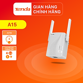 Tenda Bộ kích sóng Wifi A15 Chuẩn AC 750Mbps - Hàng Chính Hãng