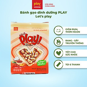 Bánh gạo dinh dưỡng PLAY Let’s play - Bánh gạo lứt ngũ cốc, bánh ăn vặt healthy - 1 túi