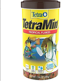 [Siêu rẻ] Thức ăn Tetra Min Tropical Flakes cao cấp dạng lá [TetraMin hộp 200g và hộp 62g]