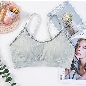 Bra thể thao/ yoga/ Áo tập gym VIỀN CHỮ CÓ NÚT ĐIỀU CHỈNH