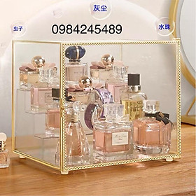 Mua Tủ đựng mỹ phẩm golden 2 tầng có nắp