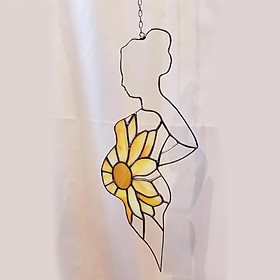 Pregnant Mom Window Wall Hanging Decor for Mom Women