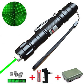 Laser màu xanh lá cây cao có thể điều chỉnh trọng tâm có thể đốt cháy laser laser pen săn bắn Lazer 009 Phạm vi lớn hơn 3000 mét Màu