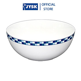 Mua Bát | JYSK Check | sứ trắng viền xanh | nhiều kích thước