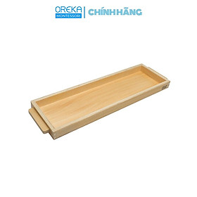 Đồ chơi trẻ em Oreka Montessori Khay cho Bộ 45 Tấm gỗ 1000 - 0530430