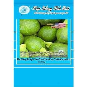 8h Hạt Giống Bí Ngòi Tròn Xanh - Tatu Chịu Nhiệt (Cucurbita pepo)