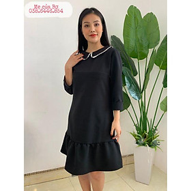 Váy xuông đuôi cá cổ sen có khóa cho con bú ,mặc được bầu và sau sinh
