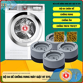Bộ 04 chân đế cao su chống rung máy giặt - HT SYS - Đế chống rung máy giặt - Đế chống ồn máy giặt, máy sấy,tủ lạnh, bàn ghế - Giao màu ngẫu nhiên