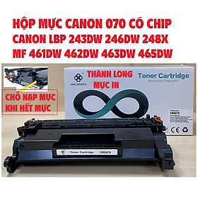 Hộp mực 070 Có chip Canon LBP 243dw 246dw 248x-MF 461dw 462dw 463dw 465dw Hàng chính hãng Alpha Cartridge